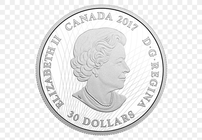 Coin Canada Silver Great Horned Owl, PNG, 570x570px, Coin, Animal, Black And White, Canada, Canadian Dollar Download Free
