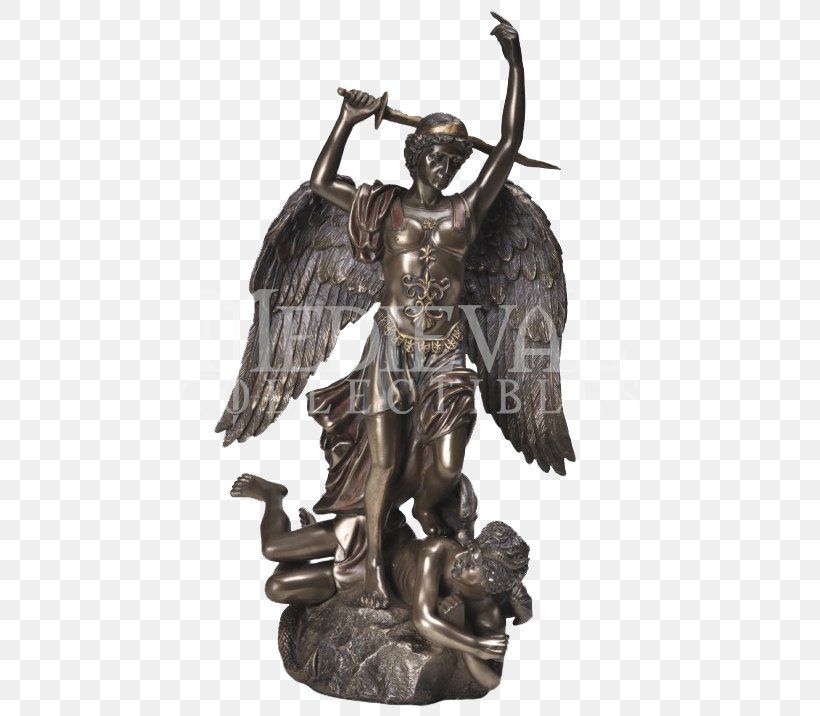 Michael Lucifer Statue Sculpture Archangel, PNG, 716x716px, Michael, Angel, Archangel, Bronze, Bronze Sculpture Download Free
