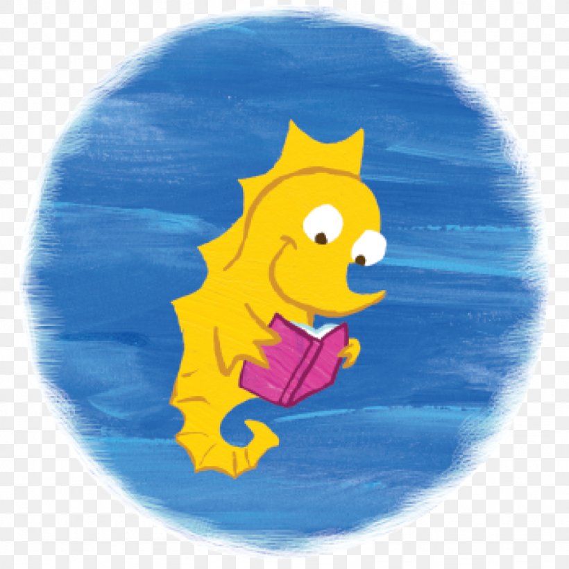 Seahorse Book Drawing Reading, PNG, 1024x1024px, Seahorse, Animal, Art, Blue, Book Download Free