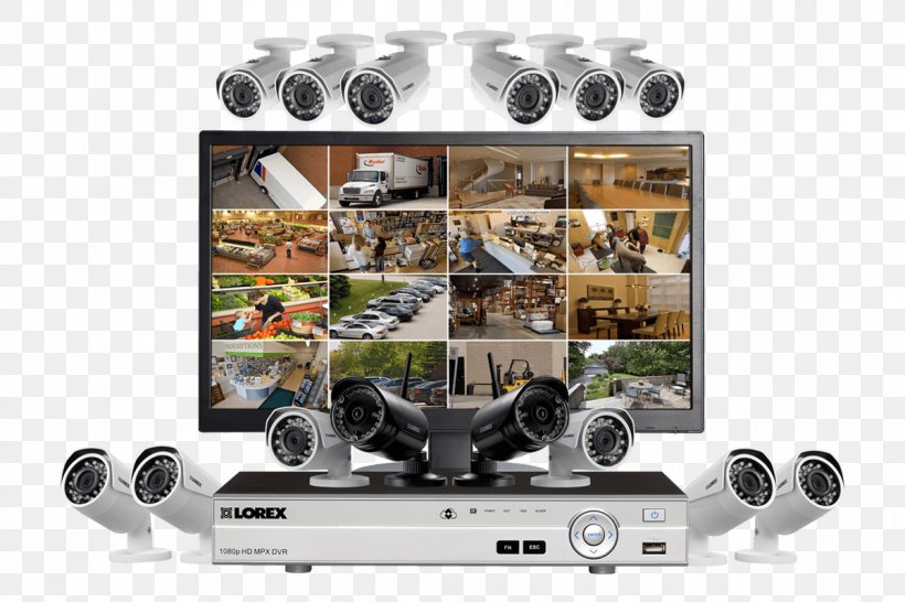 Wireless Security Camera Closed-circuit Television Security Alarms & Systems Home Security Surveillance, PNG, 1200x800px, Wireless Security Camera, Camera, Closedcircuit Television, Computer Monitors, Digital Video Recorders Download Free