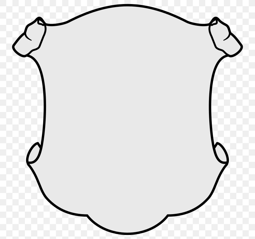 Escutcheon Shield Coat Of Arms Clip Art, PNG, 768x768px, Escutcheon, Area, Black, Black And White, Coat Of Arms Download Free