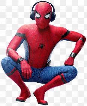 Wearing A Headset - Spider-Man Shocker Iron Man Tinkerer Captain America PNG