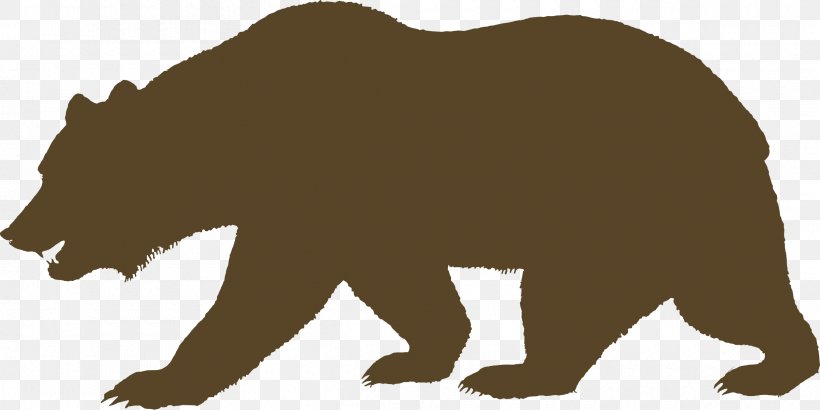 California Republic California Grizzly Bear Clip Art, PNG, 2400x1201px, California, Bear, Brown Bear, California Grizzly Bear, California National Party Download Free