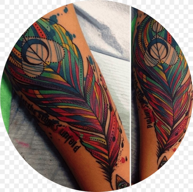 30 Geometric Feather Tattoo Designs For Men  Shaped Ink Ideas