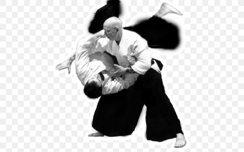 Aikido Techniques Martial Arts Hapkido Wadō-ryū, PNG, 512x512px, Aikido, Aikido Techniques, Arm, Baguazhang, Black And White Download Free