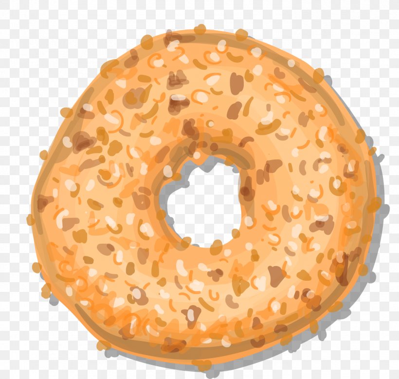 Doughnut Bagel Danish Pastry Cookie, PNG, 1388x1319px, Doughnut, Bagel, Baked Goods, Biscuit, Cake Download Free