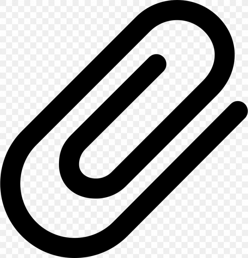 Email Attachment Symbol Image Paper Clip, PNG, 942x980px, Email Attachment, Area, Black And White, Brand, Document Download Free