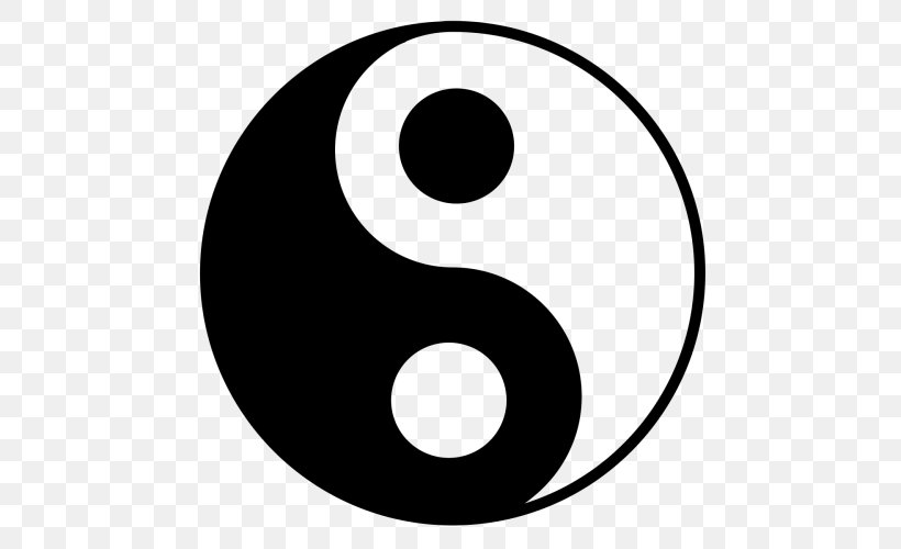 Yin And Yang Tai Chi, PNG, 500x500px, Yin And Yang, Art, Black And White, Monochrome, Raster Graphics Download Free