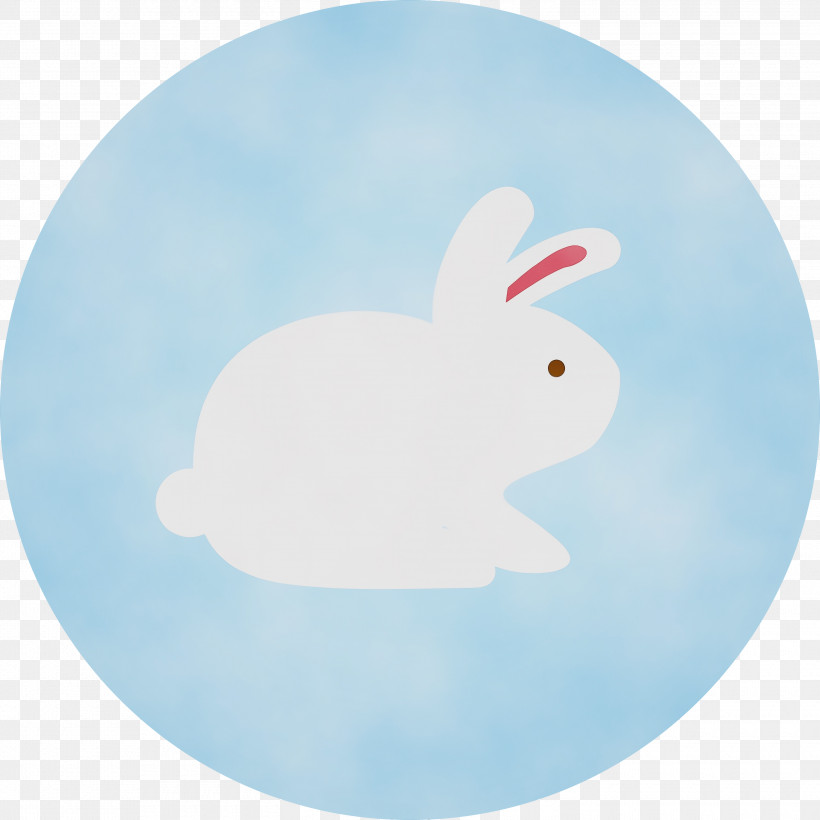 Rabbit Hares, PNG, 3000x3000px, Rabbit, Paint, Watercolor, Wet Ink Download Free