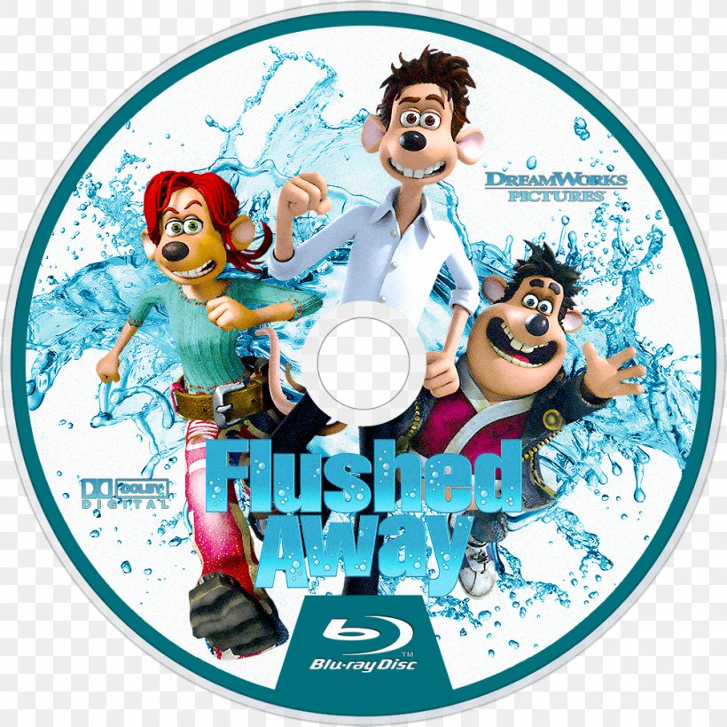 Film Whey Protein Isolate Blu-ray Disc Television, PNG, 1000x1000px, 2006, Film, Bluray Disc, Cartoon, Flushed Away Download Free
