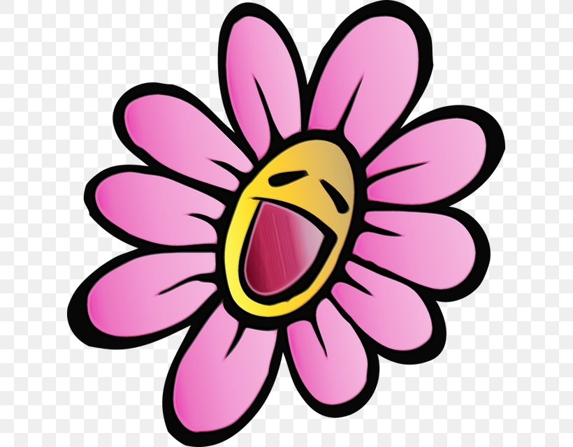 Petal Cut Flowers Pink M Meter, PNG, 627x640px, Watercolor, Cut Flowers, Emoticon, Flower, Happy Download Free