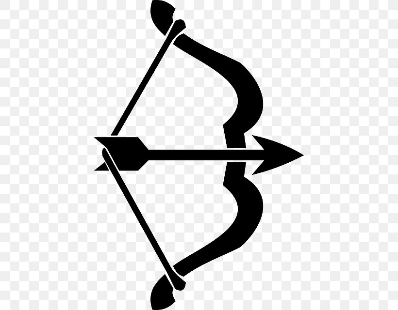 Clip Art Bow And Arrow Vector Graphics, PNG, 432x640px, Bow And Arrow, Archery, Artwork, Blackandwhite, Boating Download Free