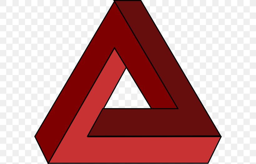 Penrose Triangle Paradox Clip Art, PNG, 600x525px, Penrose Triangle, Area, Brand, Logo, Number Download Free