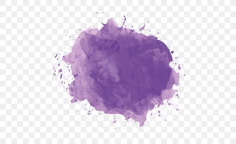 Watercolor Painting Royalty-free Work Of Art, PNG, 500x500px, Watercolor Painting, Art, Painting, Purple, Royaltyfree Download Free