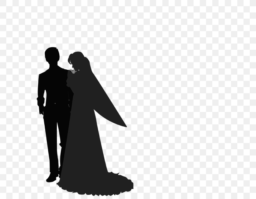 Bridegroom Wedding Marriage Silhouette, PNG, 640x640px, Bridegroom, Black, Black And White, Bride, Drawing Download Free