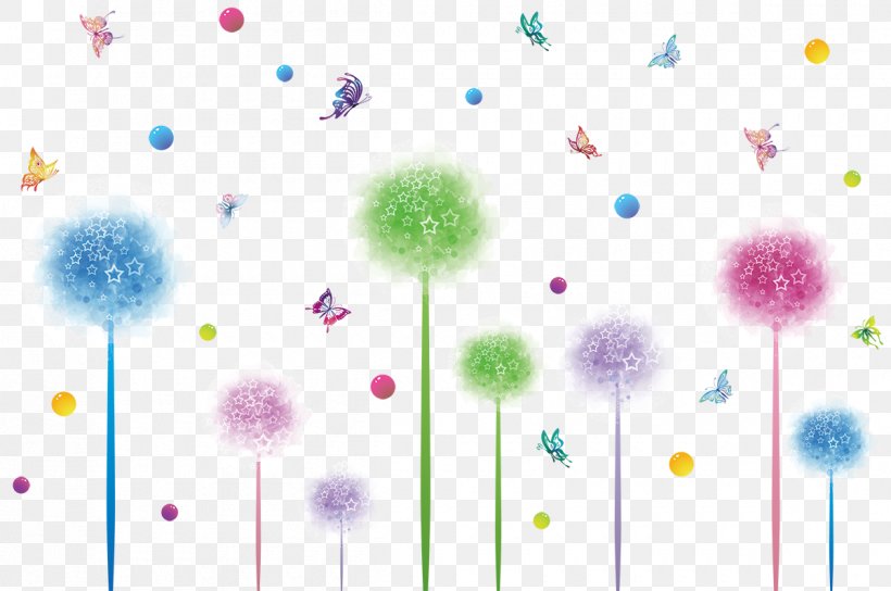 Butterfly Bedroom Paper Wallpaper, PNG, 1200x797px, Butterfly, Bedroom, Child, Common Dandelion, Drawing Room Download Free