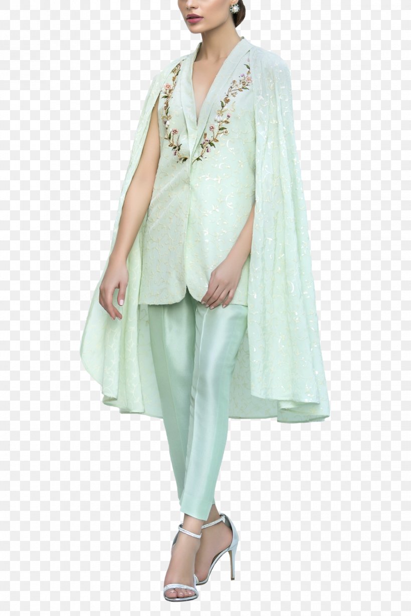 Fashion Embroidery Dress Chiffon Formal Wear, PNG, 1160x1740px, Fashion, Blue, Cape, Chiffon, Costume Download Free