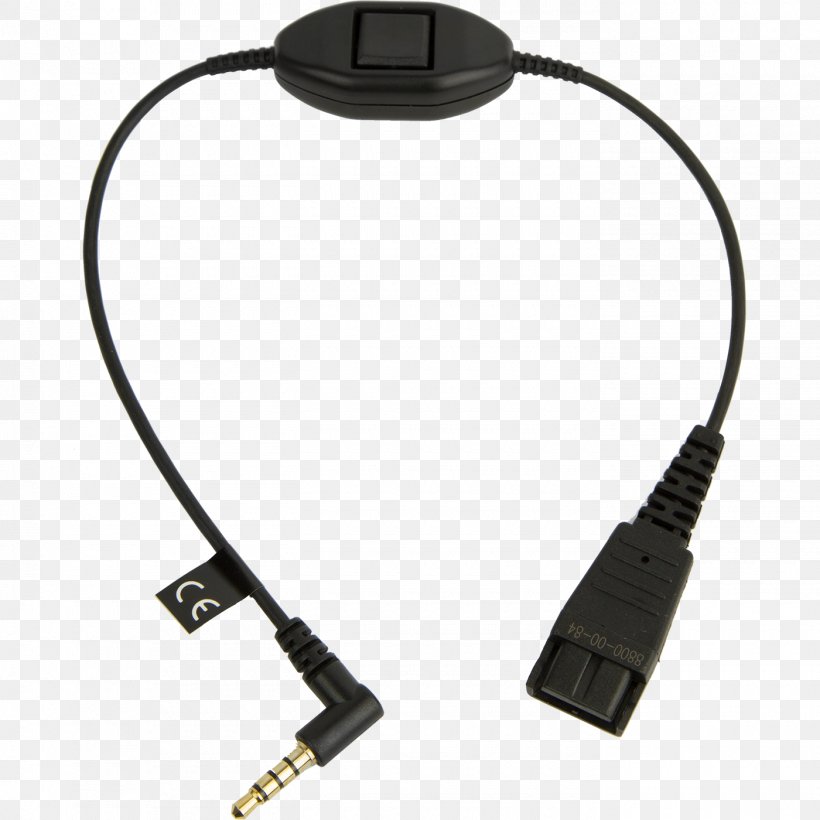 Phone Connector Jabra GN1216 Headset Cable Adapter, PNG, 1400x1400px, Phone Connector, Adapter, Cable, Communication Accessory, Data Transfer Cable Download Free