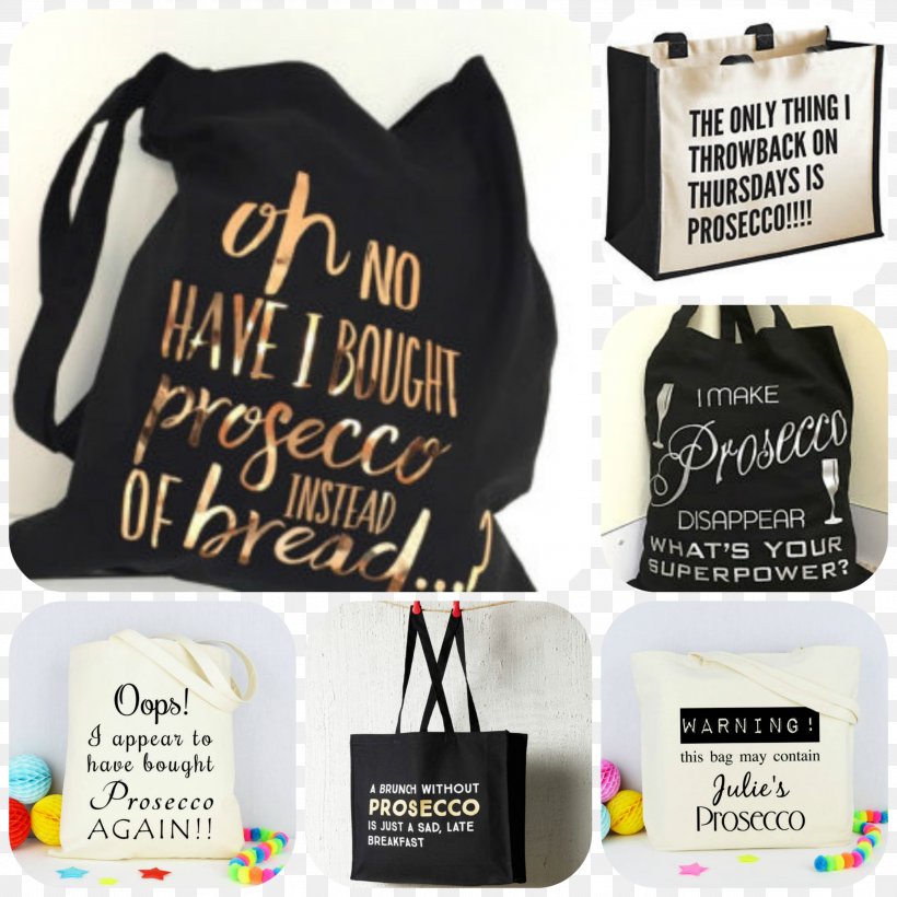 Tote Bag Shopping Bags & Trolleys Brand, PNG, 3000x3000px, Tote Bag, Bag, Brand, Jute, Prosecco Download Free