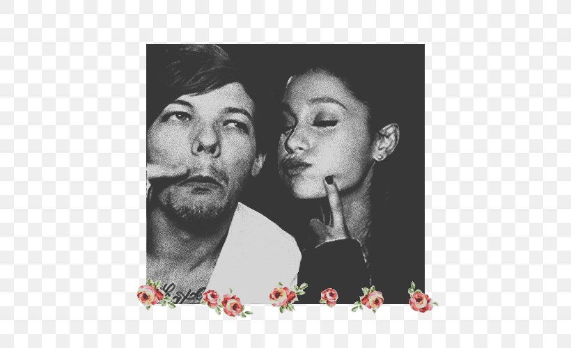 Ariana Grande Louis Tomlinson One Direction Love, PNG, 500x500px, Watercolor, Cartoon, Flower, Frame, Heart Download Free