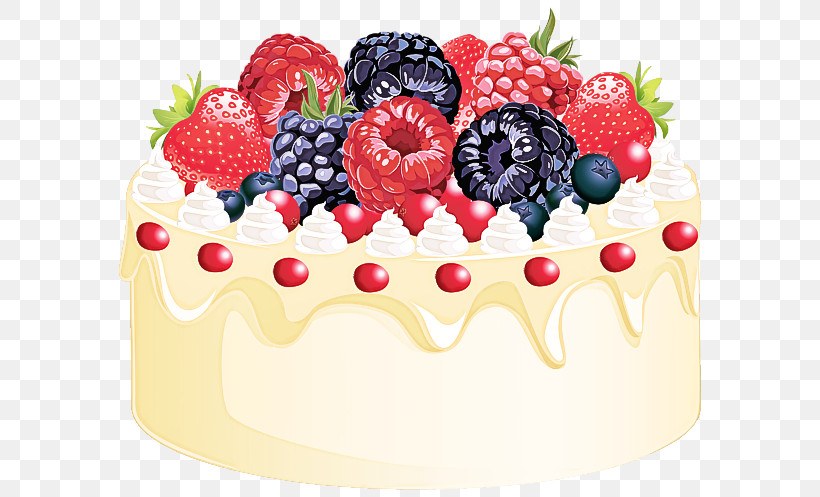 Birthday Cake, PNG, 600x497px, Food, Baked Goods, Bavarian Cream, Berry, Birthday Cake Download Free