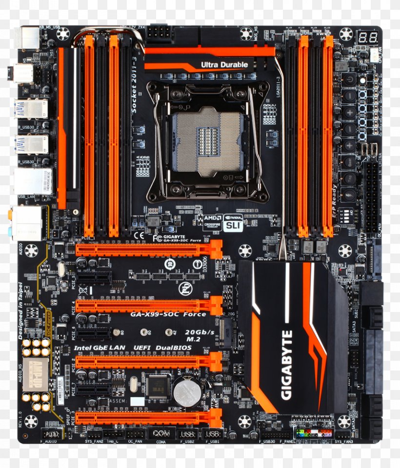 Intel X99 Motherboard Gigabyte Technology LGA 2011, PNG, 854x1000px, Intel, Atx, Central Processing Unit, Computer, Computer Accessory Download Free