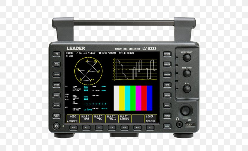 Serial Digital Interface Waveform Monitor Computer Monitors Vectorscope Liquid-crystal Display, PNG, 500x500px, Serial Digital Interface, Audio Receiver, Camera, Computer Monitors, Diagram Download Free