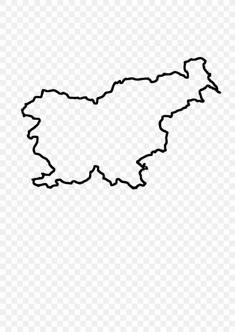 Slovenia Vector Map Clip Art, PNG, 2400x3394px, Slovenia, Area, Auto Part, Black, Black And White Download Free