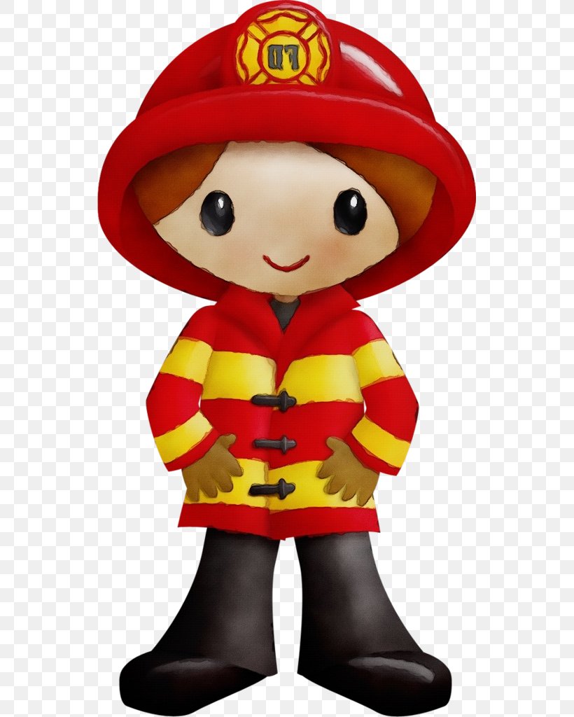 Firefighter, PNG, 541x1024px, Watercolor, Cartoon, Costume, Doll, Drawing Download Free