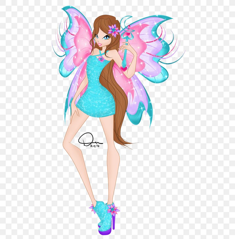Stella Roxy Fairy Winx Club: Believix In You Mythix, PNG, 500x834px, Watercolor, Cartoon, Flower, Frame, Heart Download Free