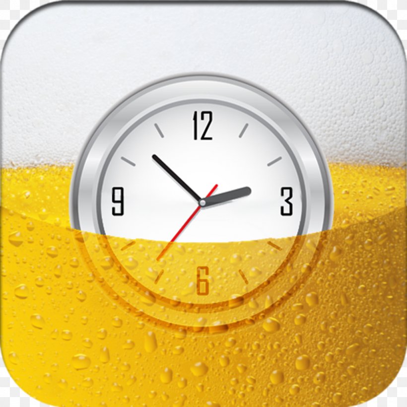 Beer Alarm Clocks, PNG, 1024x1024px, Beer, Alarm Clock, Alarm Clocks, Clock, Yellow Download Free
