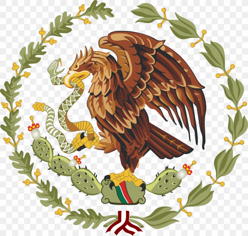 Coat Of Arms Of Mexico Flag Of Mexico National Emblem, PNG, 1076x1024px, Mexico, Bald Eagle, Beak, Bird, Bird Of Prey Download Free