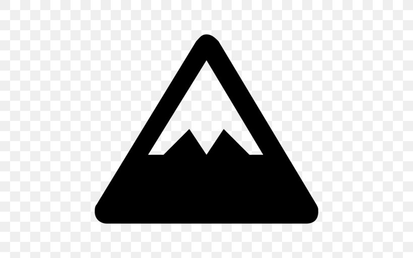 Mountain Symbol Clip Art, PNG, 512x512px, Mountain, Black, Black And White, Brand, Email Download Free