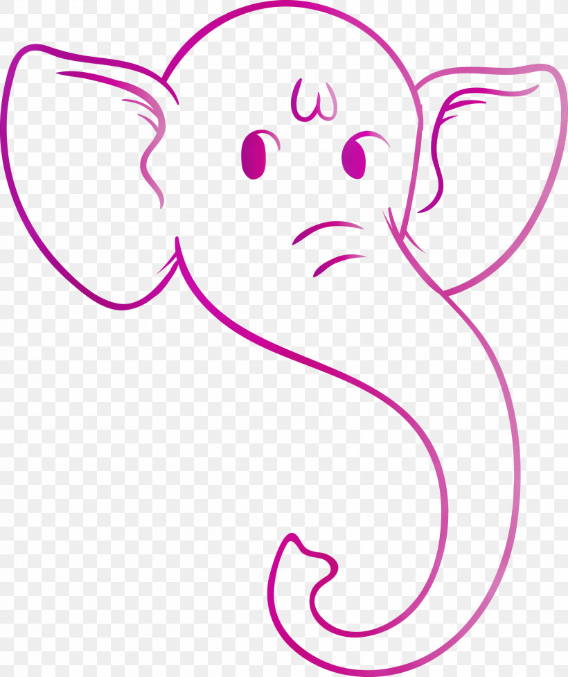 Line Art Cartoon Character Line Area, PNG, 2517x3000px, Ganesh Chaturthi, Area, Biology, Cartoon, Character Download Free