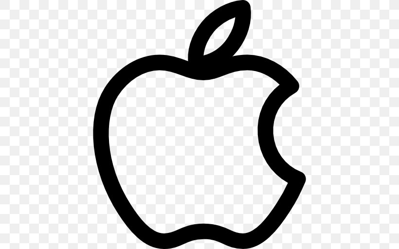 Apple Logo, PNG, 512x512px, Apple, Area, Artwork, Black, Black And White Download Free