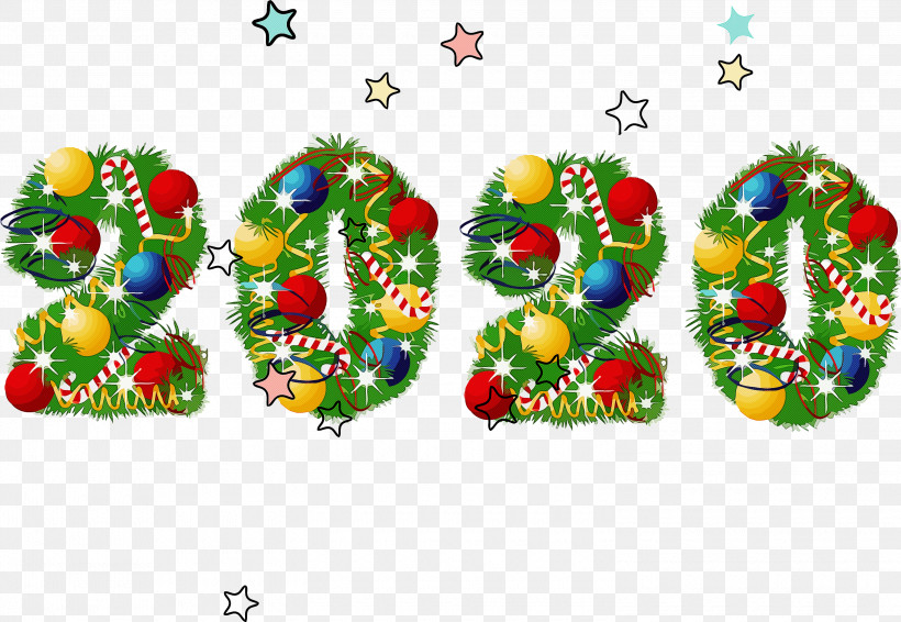 Happy New Year 2020 New Years 2020 2020, PNG, 3000x2073px, 2020, Happy New Year 2020, Holiday Ornament, New Years 2020 Download Free