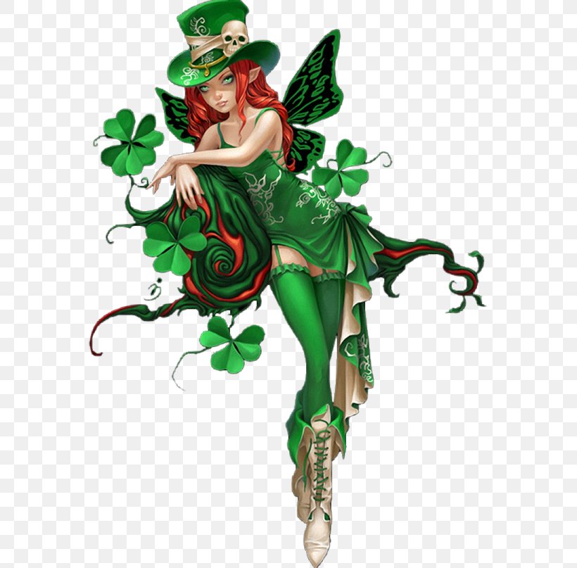 Irish People Saint Patrick's Day Luck Leprechaun Fairy, PNG, 567x807px, Watercolor, Cartoon, Flower, Frame, Heart Download Free