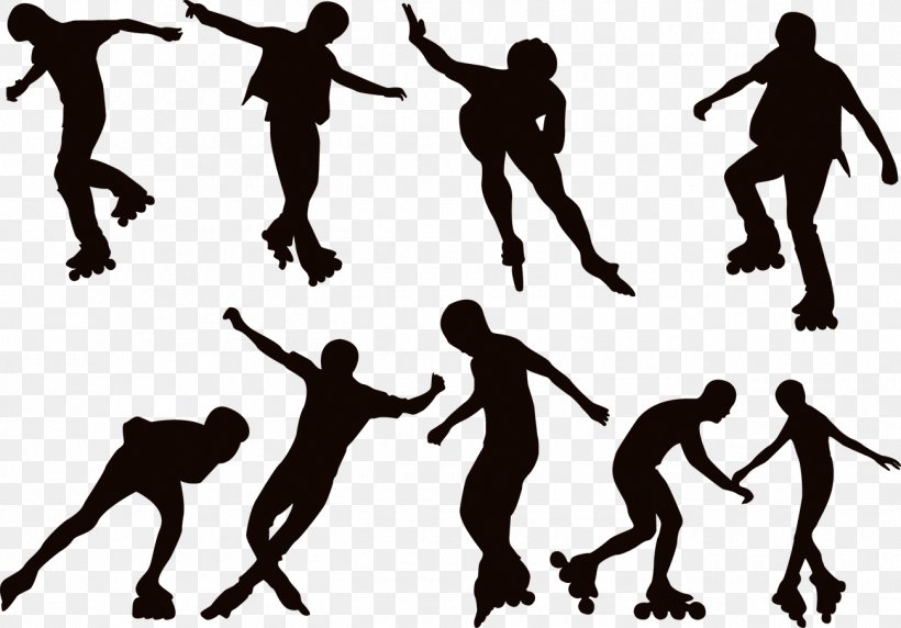 Roller Skating Ice Skating Silhouette, PNG, 1300x907px, Roller Skating, Arm, Extreme Sport, Figure Skating, Footwear Download Free