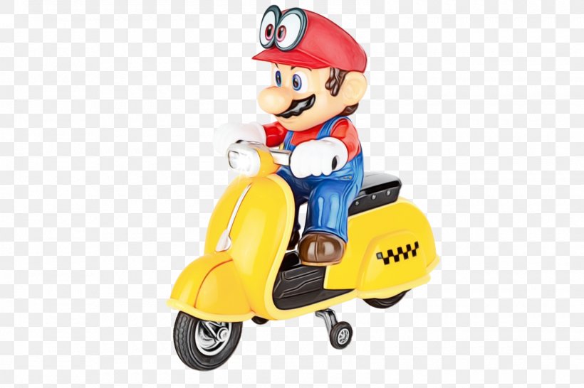 Scooter Toy Motor Vehicle Vespa Riding Toy, PNG, 1600x1067px, Watercolor, Figurine, Mode Of Transport, Motor Vehicle, Paint Download Free