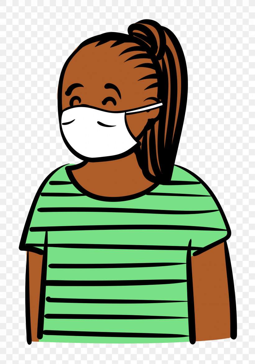 Woman Medical Mask Coronavirus, PNG, 1749x2500px, Woman, Cartoon, Conversation, Coronavirus, Creative Work Download Free