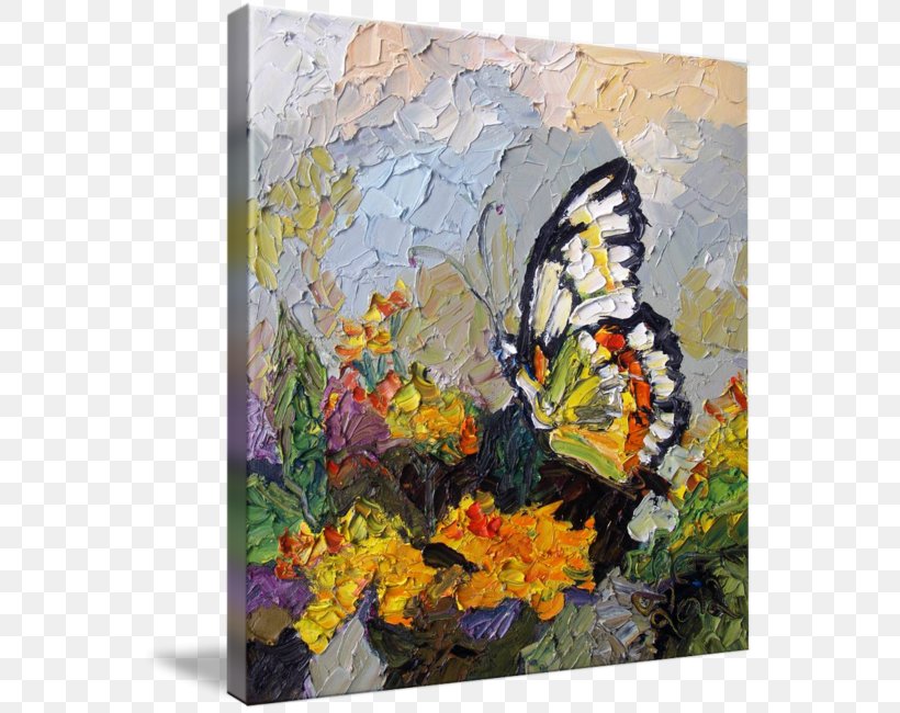 Butterfly Oil Painting Impressionism, PNG, 559x650px, Butterfly, Abstract Art, Acrylic Paint, Art, Artwork Download Free