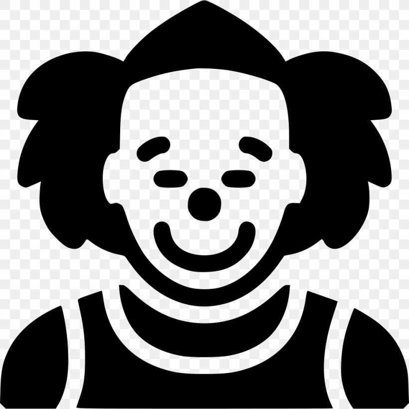 Illustration, PNG, 980x980px, Clown, Art, Artwork, Black, Black And White Download Free