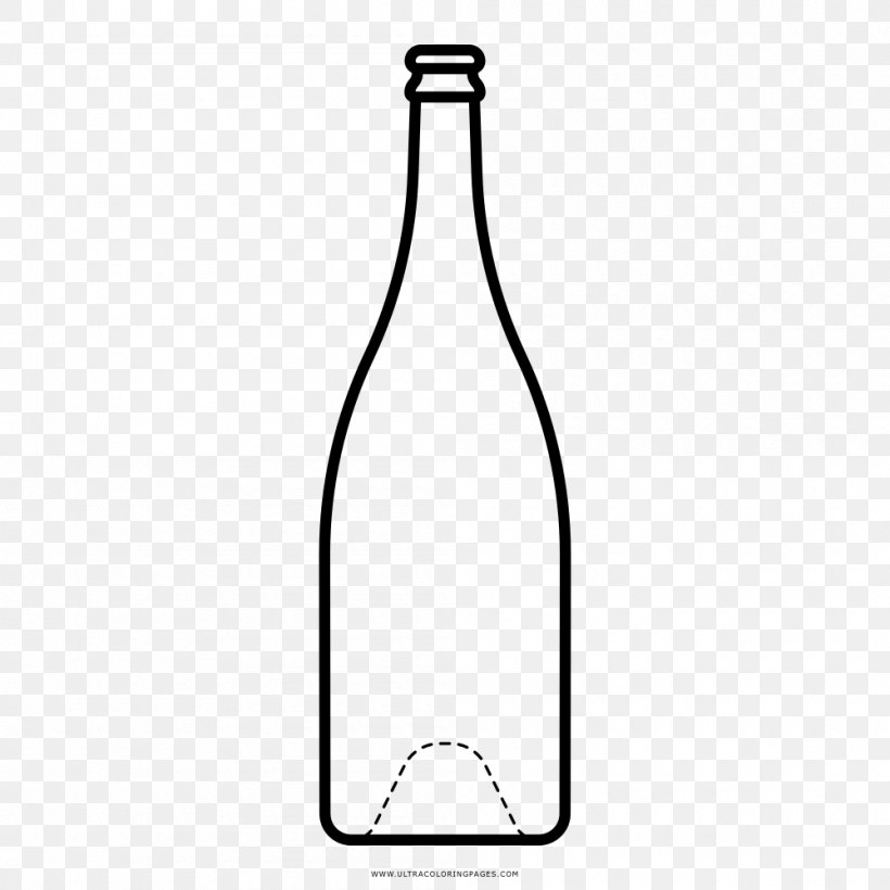 Glass Bottle Beer Bottle, PNG, 1000x1000px, Glass Bottle, Beer, Beer Bottle, Black And White, Bottle Download Free