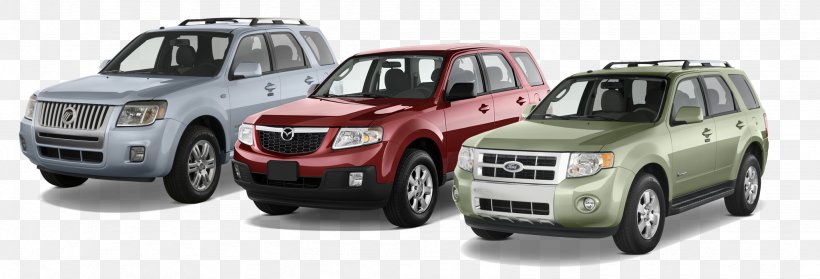 Sport Utility Vehicle Ford Escape Ford Explorer Sport Trac Car Mazda Tribute, PNG, 2048x698px, Sport Utility Vehicle, Automotive Design, Automotive Exterior, Automotive Lighting, Brand Download Free