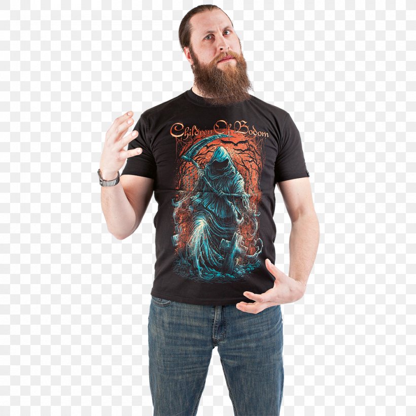 T-shirt Children Of Bodom Chaos Skeletons In The Closet, PNG, 1000x1000px, Tshirt, Beard, Chaos, Children Of Bodom, Clothing Download Free