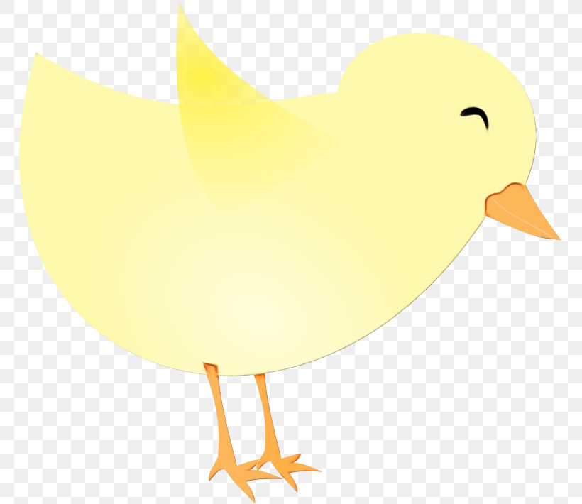 Bird Yellow Beak Chicken Water Bird, PNG, 765x710px, Watercolor, Beak, Bird, Chicken, Paint Download Free