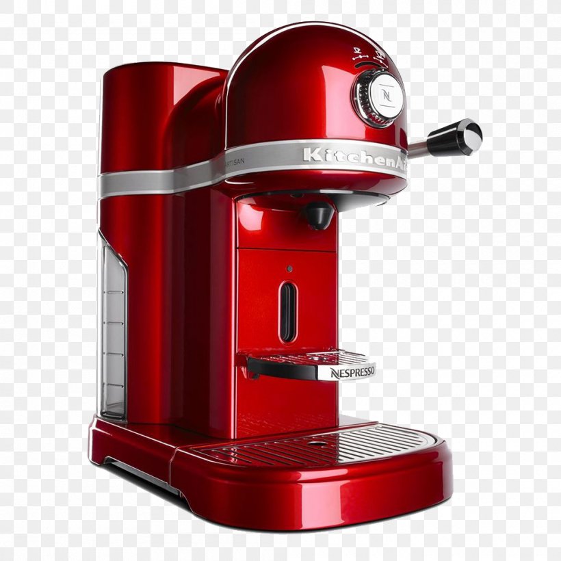 Coffee Nespresso KitchenAid Espresso Machines, PNG, 1000x1000px, Coffee, Coffee Cup, Coffeemaker, Drip Coffee Maker, Espresso Download Free