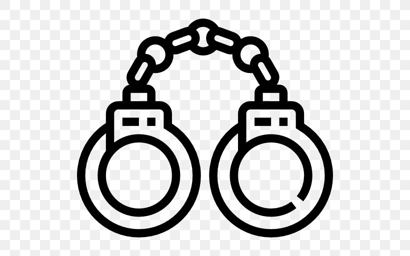 Handcuffs Clip Art, PNG, 512x512px, Handcuffs, Area, Arrest, Auto Part, Black And White Download Free
