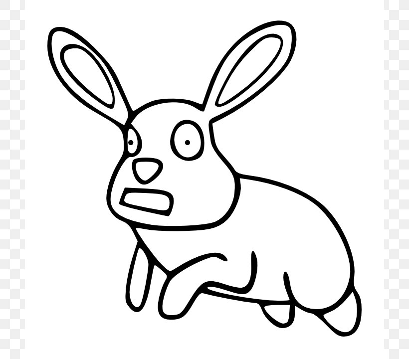 Domestic Rabbit Easter Bunny Hare Clip Art, PNG, 720x720px, Domestic Rabbit, Area, Art, Black And White, Deviantart Download Free