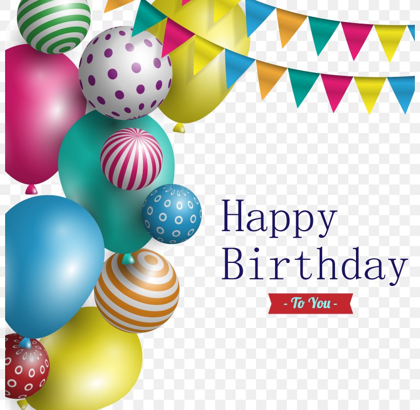 Happy Birthday To You Party Balloon, PNG, 800x800px, Birthday, Anniversary, Balloon, Childrens Party, Display Resolution Download Free